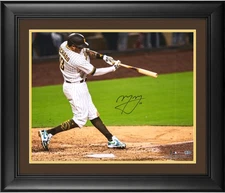 Manny Machado San Diego Padres Framed Autographed 16" x 20" Hitting Photograph
