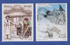 Italia 2006 Made in Italy (II). Gelato, marmo di Carrara Michel n. 3095-96 ** 