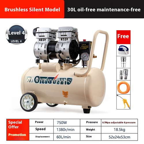Air compressor inflatable oil-free 220V Woodworking paint spraying air pumps - Picture 17 of 17