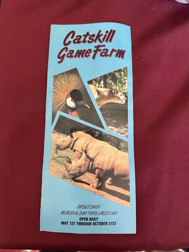 Catskill Game Farm Broschüre (aus Ende der 1990er Jahre) - Bild 1 von 3