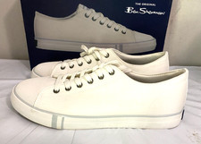 Ben Sherman Men's Dorset Lo Memory Foam Sneaker Shoes - SIZE 10.5 - WHITE