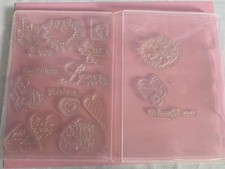 Hearts Cling Stamp Set with Storage Case