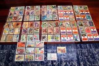 1956 ORIGINAL ADVENTURE 101 CARDS FULL SET BOXING SUPER RARE HIGH GRADE!