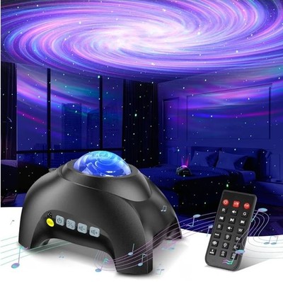 Northern Galaxy Light Aurora Projector with 33 Effects, Night Jet Black 