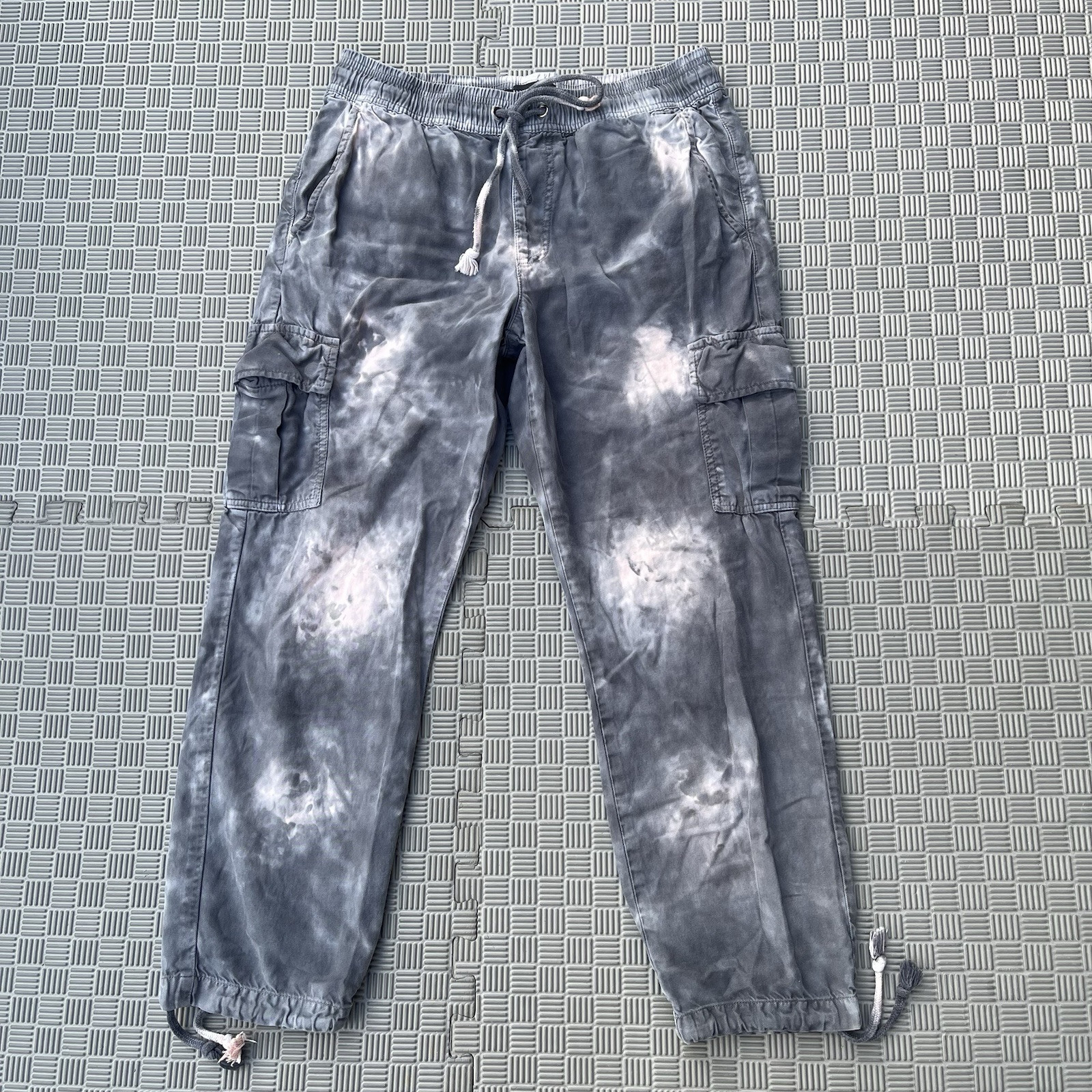 Anthropologie x Sanctuary Pants Women’s Medium Tie Dye Cargo Joggers Drawstrings
