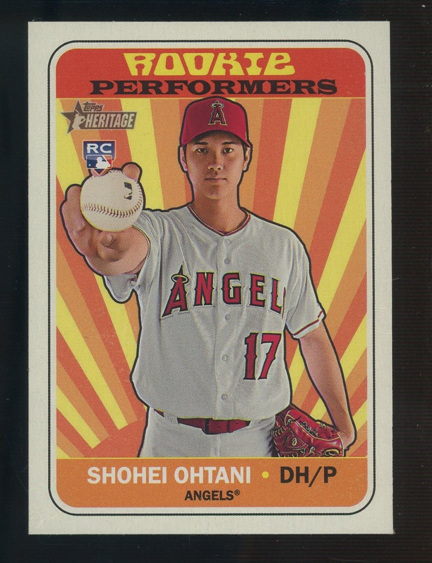 2018 Topps Heritage Rookie Performers Shohei Ohtani Angels RC Rookie