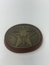 1987 Marlboro, Philip Morris Longhorn Bull Solid Brass Belt Buckle