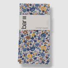 Bar III Men's Blue Ansley Floral Pocket Square