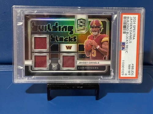 2024 Panini Spectra - Building Blocks Jayden Daniels #BB-JDS 76/99 (MEM, RC)