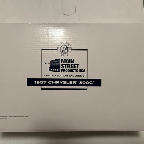 1957 Chrysler 300C Convertible Die Cast Model By Franklin Mint 1:24 Limited Ed - Picture 16 of 18