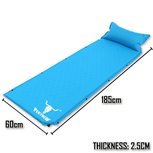 2 x Air Bed Self Inflating Mattress Sleeping Mat Camping Camp Hiking Joinable Bl - Picture 8 of 9