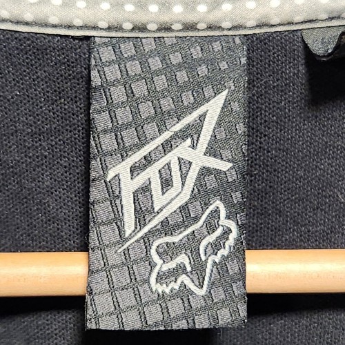 Fox Racing Men's Size L Black and Gray Long Sleeve Full Zip Jacket Lightweight - Picture 6 of 13