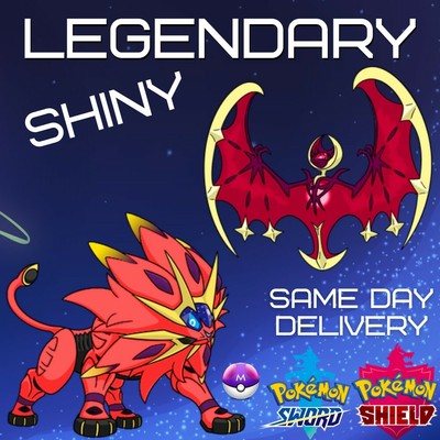 Pokemon Sword Shield Shiny Solgaleo Shiny Lunala With Master Balls Ebay