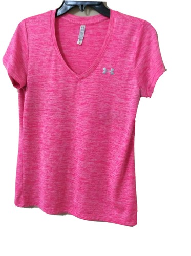 Under Armour Women's Coral Pink Heat Gear Shirt Size SM/P - Picture 6 of 7