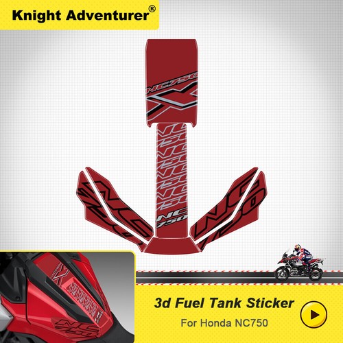 For Honda NC750X Accessories 3D Gel Fuel Tank Protector Cover Pad Decal Sticker - Foto 10 di 15