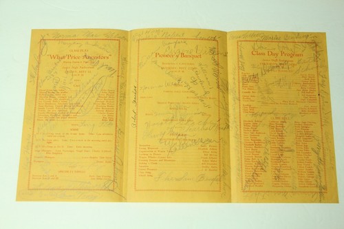 Lot of 5 1934 Roosevelt Junior High School Ninth Grade Closing Exercises Menu - Picture 8 of 12