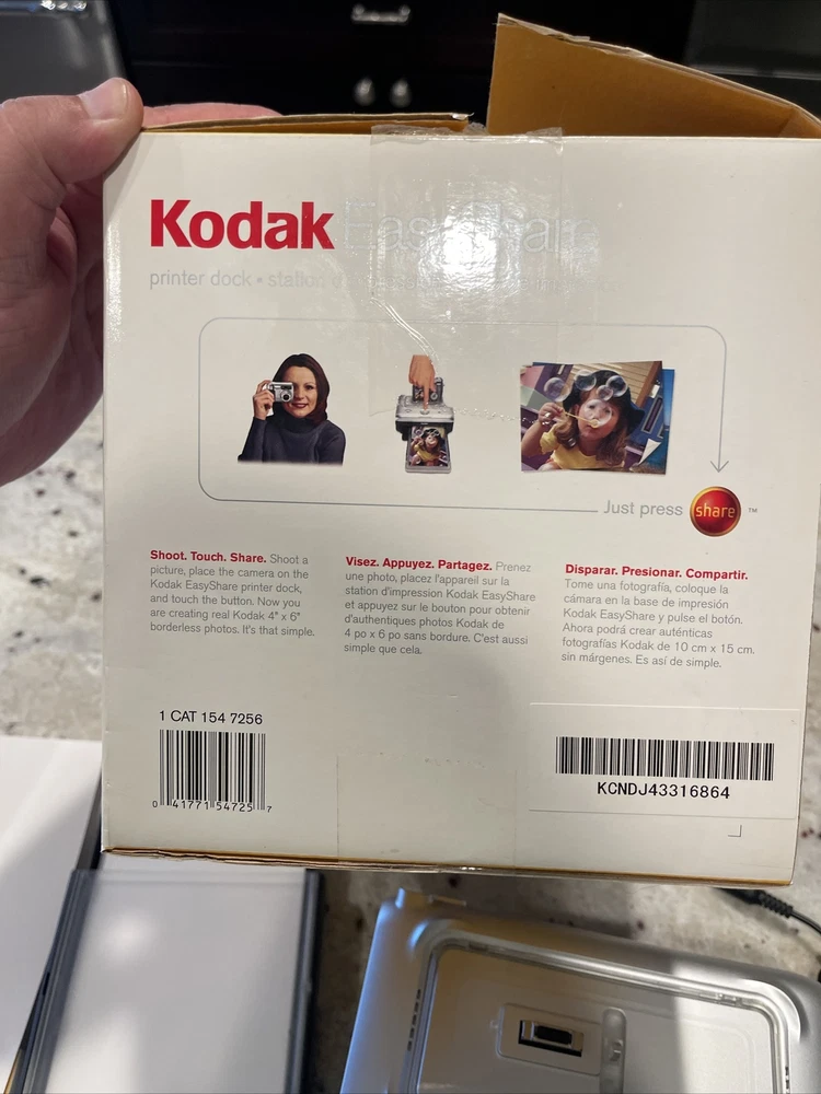 Kodak EasyShare Digital Photo Printer Dock Station With Original Box & Instr.