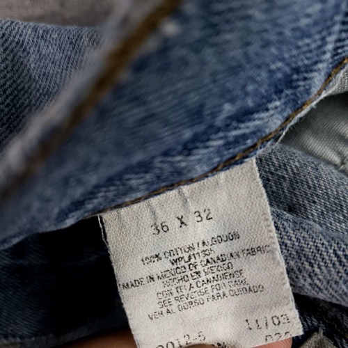 Vintage Arizona 36x32 Loose Fit Jeans Distressed Destroyed Worn Thin Faded 90s - 第 8/16 張圖片