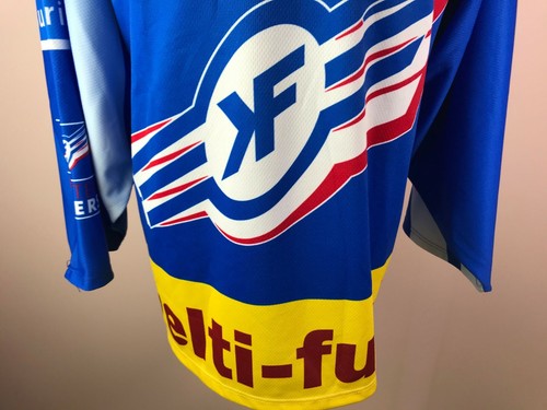 70 YEARS ANNI EHC Kloten Flyers 2004/2005 OCHSNER Hockey Jersey Men's Size L - Picture 5 of 12