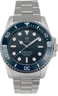 HYAKUICHI 101] Watch Ceramic Bezel Automatic Deep Aqua HYAKU1-007R