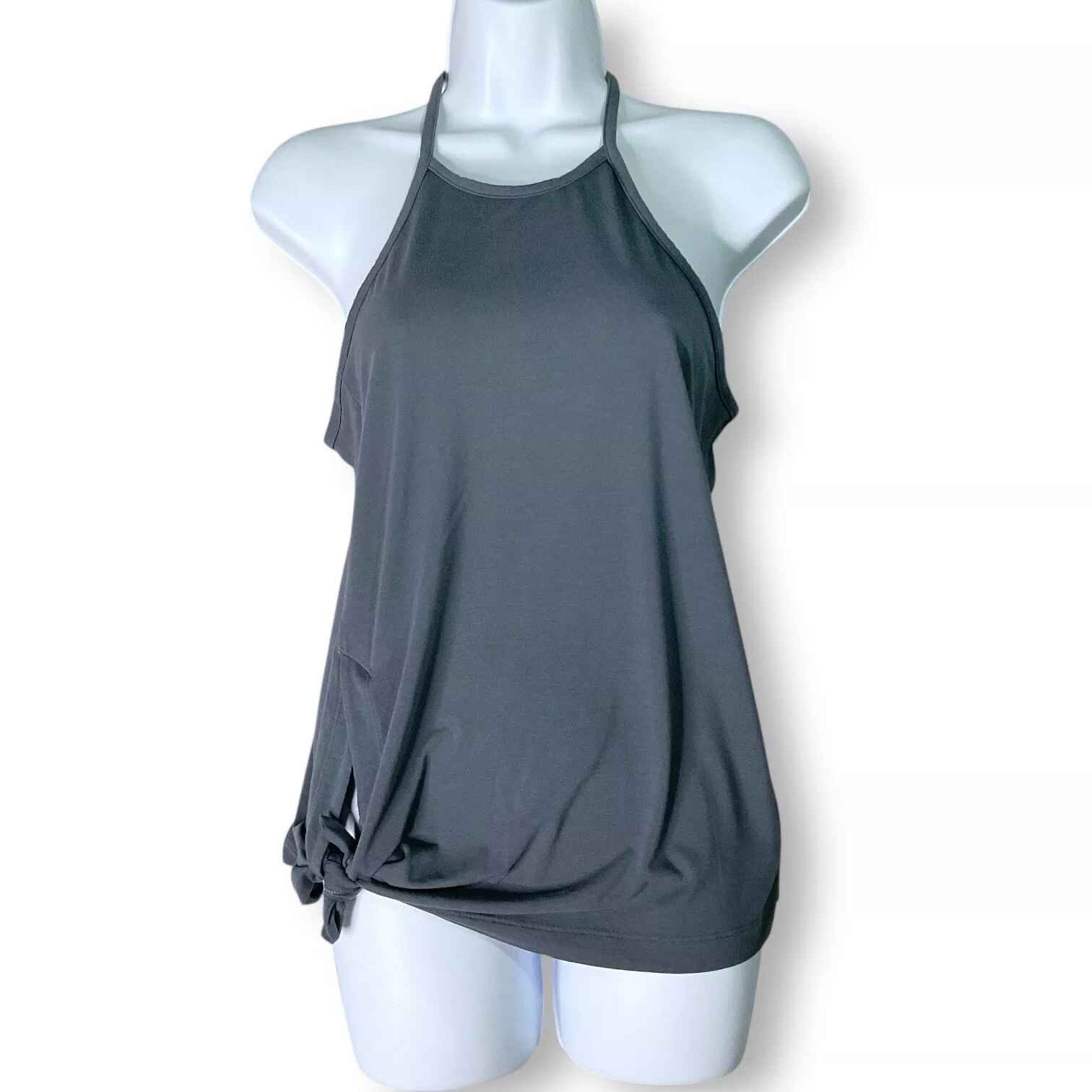 athleta tunic racerback long athletic active gym tank-top