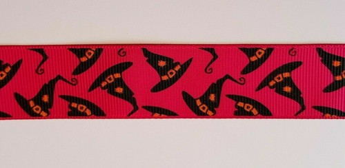 Halloween Themed Ribbon Various Designs Spider Web Friendly Fiends 1 or 2 Metres - Picture 5 of 8