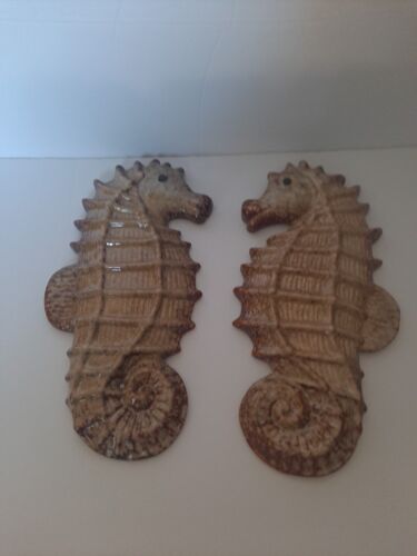 Nautical Beach Coastal Decor Seahorses Pair 12"