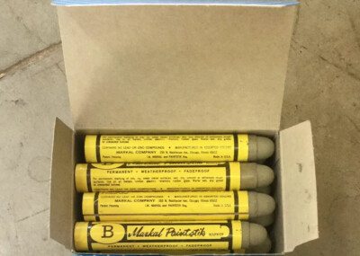 12 Markal B Cold Surface Paint Markers GRAY Weather Proof, Graffiti Art Crayon