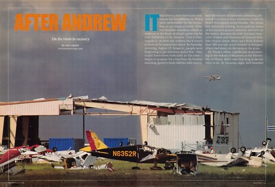 #ad Hurricane Andrew quot;After Andrewquot; On the Route to Recovery Vtg Magazine Article $19.95