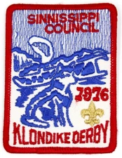 Vintage 1976 Klondike Derby Sinnissippi Council Patch Wisconsin WI Illinois IL