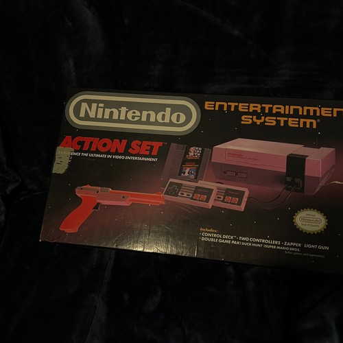 Box Only Vintage Nintendo NES Action Set Home Console - White/Gray Box Only 1987 - Picture 12 of 15