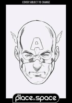 CAPTAIN AMERICA #7E (1:50) BROOKS KOPFSCHUSS SKIZZE JUNGFRÄULICHE VARIANTE (WK10)