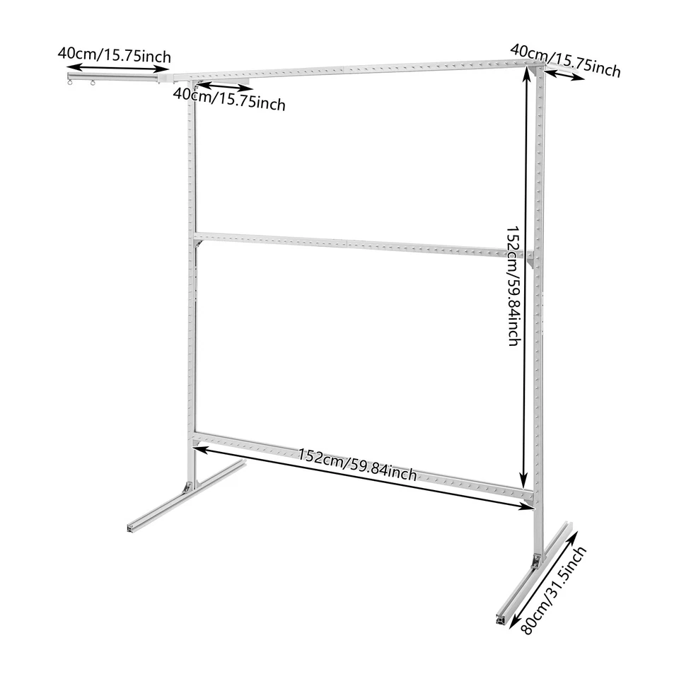 Aluminum Alloy Rug Tufting Frame Silver Freestanding Tufting Frame w/ Yarn Tray - Image 3 of 4