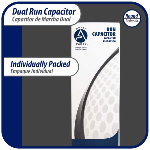 Appli Parts Dual Run Capacitor for ac 40+10 Mfd uF (microfarads) 370VAC or 450VA - Picture 8 of 8