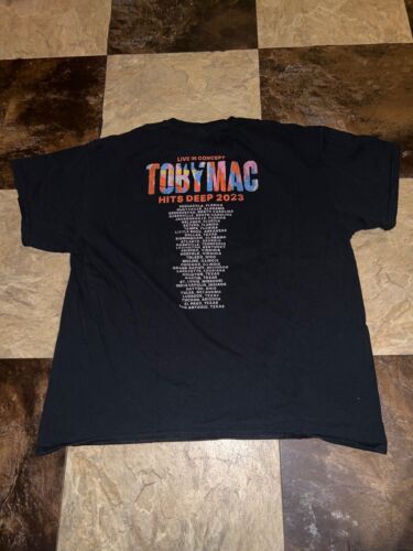 TOBY MAC T Shirt Men's 2XL Black the GOODNESS HITS DEEP - Picture 7 of 8