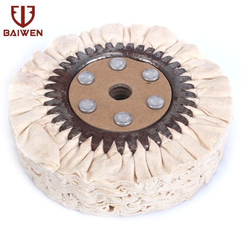 6 Inch Cotton Airway Buffing Wheel Pads For Bench Grinder Metal Polishing 66Ply - Picture 6 of 6
