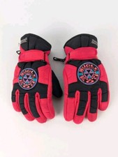 Vintage Thinsulate Bugle Boy Red Ski Gloves Boys Youth Kids Size Retro 90s