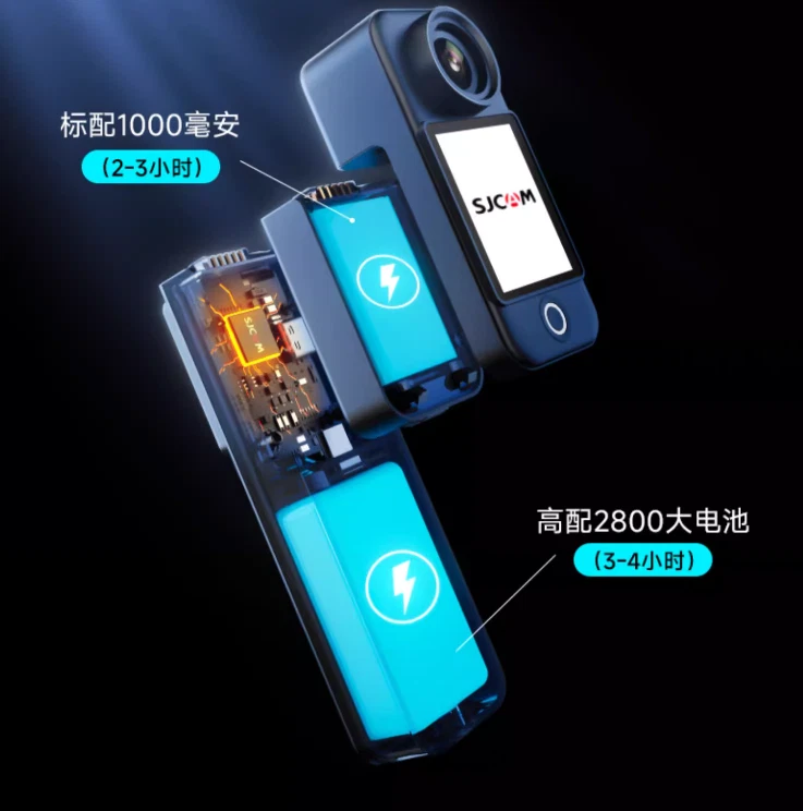 NEW SEALED SJCAM C300 Action Sports Camera 4K30Fps 1.33" Dual Touchscreen Black - Image 3 of 4