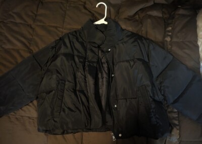 Rue 21 Black Puffer Jacket Medium