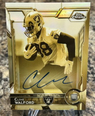 2015 TOPPS CHROME CLIVE WALFORD SEPIA REFRACTOR