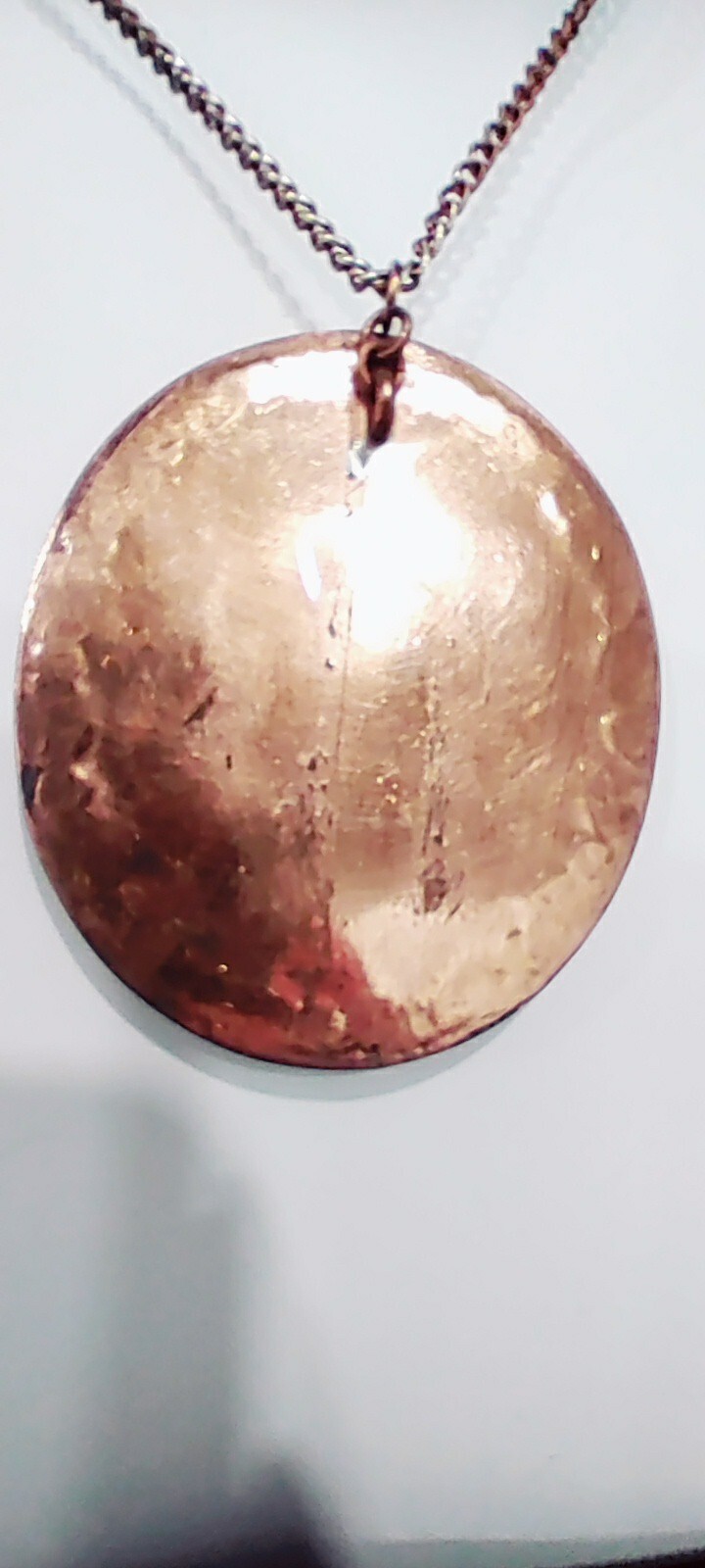 Copper Medallion Abalone Shell & Necklace - image 11