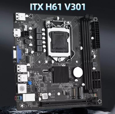 LGA 1155 H61 Motherboard 2*DDR3 RAM Dual Channel for Intel i3 i5 i7 Core Pentium