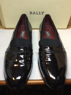 New Bally Banner 14 M black satin 