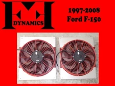 FF DYNAMICS EXTREME ELECTRIC COOLING FAN SYSTEM STAGE 3: FORD F-150 1997-2008