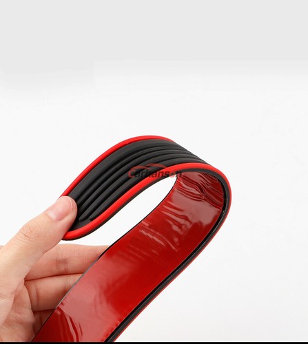Car Accessories Rubber Door Sill Trim Scuff Plate Protector Guards Auto Stickers - Picture 9 of 12