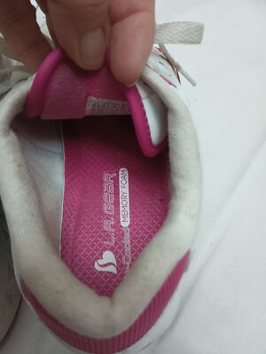 LA GEAR Women Sz 8.5 Sneakers Low White/ Pink Retro | eBay