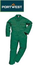Image of Portwest Euro Work Coverall Durable Poly-Cotton Safety Boiler Suit with Pockets