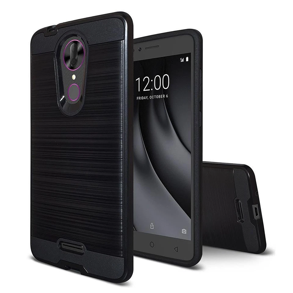 Жесткий металлический матовый ударопрочный прочный термополиуретановый чехол для Coolpad RevvL Plus - Изображение 2 из 4