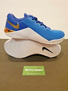 New Nike by You ID Metcon 5 Cross Training Shoes Athletic Gym 10  Blue-White-Gold | eBay