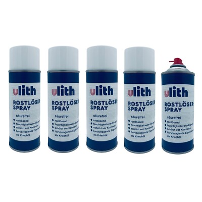 6x Rostlöser 400ml Spray Rostlockerer Rostentferner Schmiermittel Kriechöl